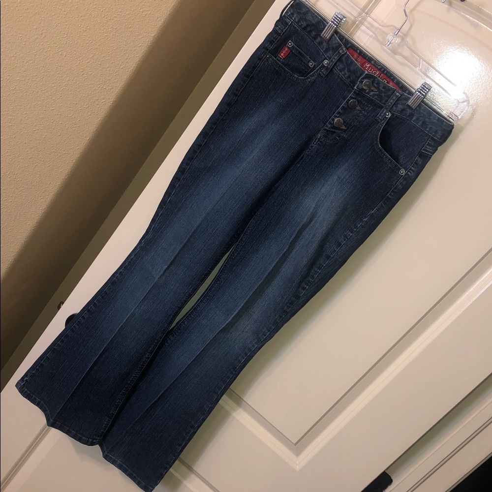 Mudd Jeans, Y2k flare, button up.